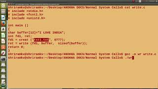 Learn Unix  Linux System calls  Write [upl. by Britney112]