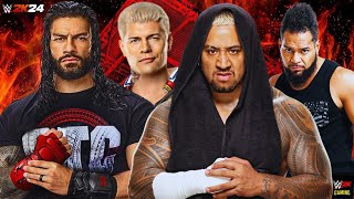 FULL MATCH  ROMAN REIGNS amp CODY RHODES VS SOLO SIKOAS amp TONGA LOA  WWE 2024 [upl. by Johppah435]