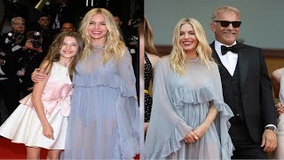 Sienna Miller 42 joined by lookalike daughter and boyfriend 27 at Kevin Costner premiere [upl. by Ylrebme]