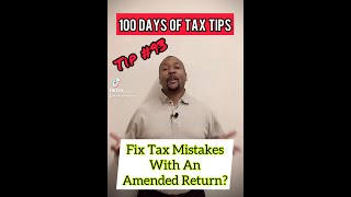 Fix tax mistakes by filing Form 1040X Amended Tax Return  Tip No 93 shorts 100DOTT [upl. by Royden]