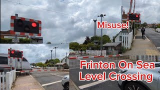 Pedestrian Misuse Frinton On Sea Level Crossing Essex [upl. by Lenora]