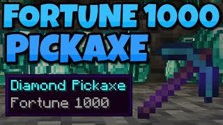 How to get a FORTUNE 1000 PICKAXE in Minecraft 120 [upl. by Nicolella]