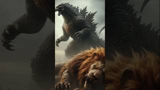 Godzilla vs Lion। Wolf vs Giant Fox। ai animals trendingshorts shortvideo youtubeshorts [upl. by Maridel]