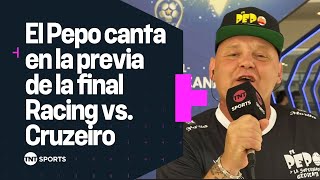 El PEPO cantó en la previa de la final de la Copa Sudamericana de Racing vs Cruzeiro [upl. by Aleahpar585]