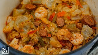 Delicious Fried Cabbage with Shrimp Recipe Ready in Just 30 Minutes [upl. by Chev]