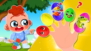 Surprise Eggs Finger Family Songs  Comy Zomy  Nursery Rhymes [upl. by Rosy]