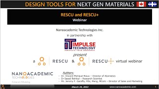 RESCU Real Space Electronic structure calculation Webinar recorded video [upl. by Tray]