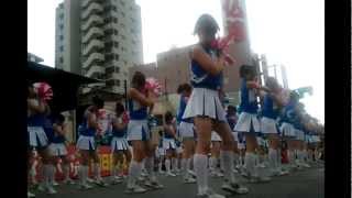 第62回湘南平塚七夕祭  Dances 33 by Japanese cheerleaders Hiratsuka 2012 [upl. by Niawat]