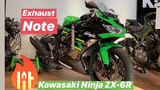 2019 Kawasaki Ninja ZX6R  Stock Exhaust Sound [upl. by Abisia]