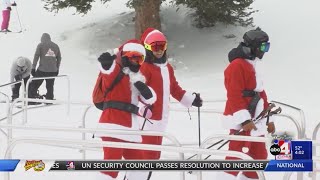 Holiday excitement building in Utahs ski slopes [upl. by Sherborne]