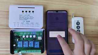 Pairing Ewelink 4ch smart swith RF [upl. by Ocsisnarf]