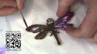 How to create faux enamel jewelry  Sweet Antiqs by Linda Peterson [upl. by Yrret]