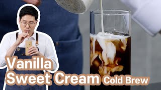 Vanilla Sweet Cream Cold Brew  With a natural touch  Starbucks menu [upl. by Norred]