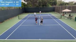 2024 Michael Chang Tennis Classic  40 Mens Doubles  QF [upl. by Maurilla437]