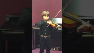 Михаил Андреев 6 лет 3 мес скрипка ФЗейц концерт N1ч1 Op13 Seitz violin concertoG major [upl. by Wordoow]