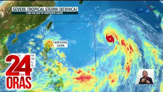 Bagyong quotBebincaquot na nasa labas ng PAR lumakas at bumilis  24 Oras [upl. by Riley]