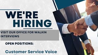 Bpo Job Opening’s Hiring For Customer service [upl. by Lyman94]