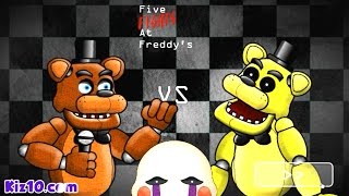 Freddy vs Golden Freddy Five Fights At Freddys [upl. by Ahsieka]