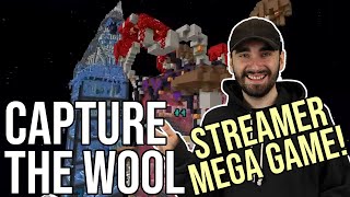 CAPTURE THE WOOL  Streamer Mega Game  Minecraft w The Yogscast  290521 [upl. by Eirrej946]