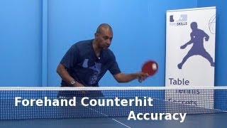 Forehand Counterhit Accuracy  Table Tennis  PingSkills [upl. by Andree]