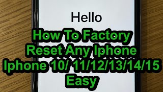 📱Factory Reset any iPhone in Seconds  EASILY DONE [upl. by Erodoeht]