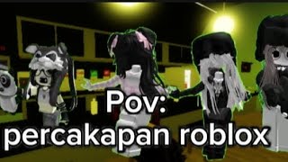 povpercakapan roblox mulai dari bacon sampai punya robux☺️ [upl. by Heppman]