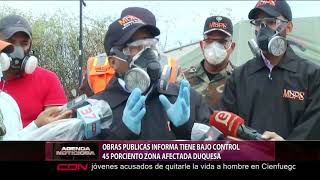 Obras Públicas tiene bajo control el 45 de la zona incendiada en vertedero de Duquesa [upl. by Ralston]