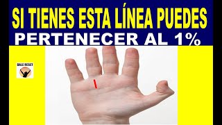 SI TIENES ESTA LÍNEA EN LA MANO PUEDES PERTENECER AL 1  Lectura de manos [upl. by Avrenim]