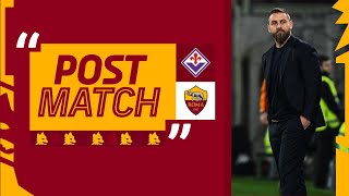 “Un punto fondamentale per la corsa alla Champions”  DANIELE DE ROSSI AL TERMINE DI FIORENTINAROMA [upl. by Fausta]