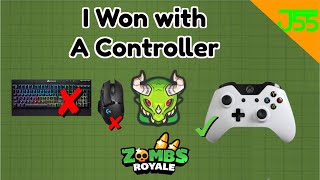 I WON ZOMBSROYALE WITH A CONTROLLER ONLY [upl. by Aicelef]