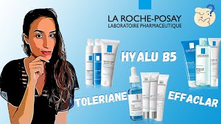 12 MON AVIS SUR LA ROCHE POSAY HYALU B5 ANTI ÂGE EFFACLAR ANTI ACNÉ TOLERIANE PEAU SENSIBLE [upl. by Poole]