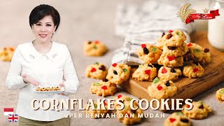 TANPA CETAKAN amp MUDAH Resep Cornflakes Cookies Kue Kering Renyah SEMUA SUKA [upl. by Suoirrad]