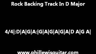 Rock Backing Track In D Major [upl. by Gautea]