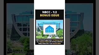 NBCC12 Bonus Issue shorts bonusshare bonusstock sharemarket stockmarket [upl. by Adnovay]