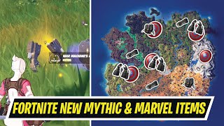 Fortnite NEW MYTHIC War Machines Arsenal Auto turret Hover Jets Captain America Shield locations [upl. by Gnof195]