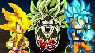 DBS movie Broly vs Goku and Sonic part 2 [upl. by Craner887]