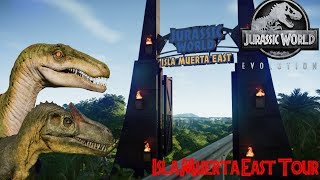 Jurassic World Evolution ISLA MUERTA EAST TOUR [upl. by Carlisle]