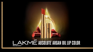 Introducing Lakmé Absolute Argan Oil Lip Color [upl. by Taggart]