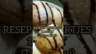 RESEP POFFERTJES 1 MENIT TANPA RAGI CEPAT DAN ENAK [upl. by Hylan]