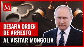 En medio de tensiones diplomáticas Putin desafía orden de arresto al visitar Mongolia [upl. by Hsoj]