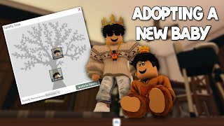 ADOPTING A NEW BABY IN BLOXBURG HARD MODE [upl. by Eldwin228]