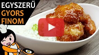 Mézes Szezámmagos Csirkemell Recept  Kínai Mézes Szezámmagos Csirke Elkészítése Recept Videók [upl. by Siuqcram]