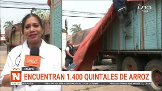 Hallan 1400 quintales de arroz [upl. by Ailana114]