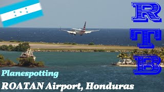 Exotic Airports Planespotting RTB  ROATAN Island Honduras [upl. by Trixie790]