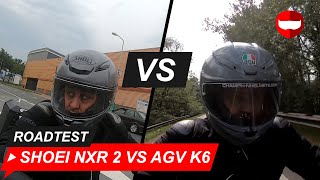 Shoei NXR 2 vs AGV K6  Review amp RoadTest  ChampionHelmetscom [upl. by Hsirrehc352]