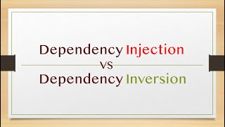 Know the difference between Dependency Injection and Dependency Inversion [upl. by Htessil]