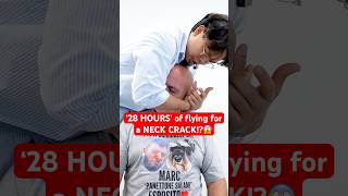 ‘28 HOURS’ of flying for a NECK CRACK😱 neckpain Chiropractic Trending shorts [upl. by Ecniuq]