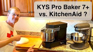 Pizza Dough Showdown KYS Pro Baker 7 Spiral Mixer vs KitchenAid Spiral hook [upl. by Cathleen]