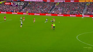 Joelinton Goal Nottm Forest Vs Newcastle United 12 All Goals Analysis amp Extended Highlights [upl. by Nalhsa572]