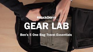 5 One Bag Travel Essentials featuring The GR2 GORUCK x Huckberry  Huckberry Gear Lab [upl. by Aihsekat]